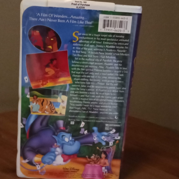 Aladdin VHS tape - Picture 2 of 4